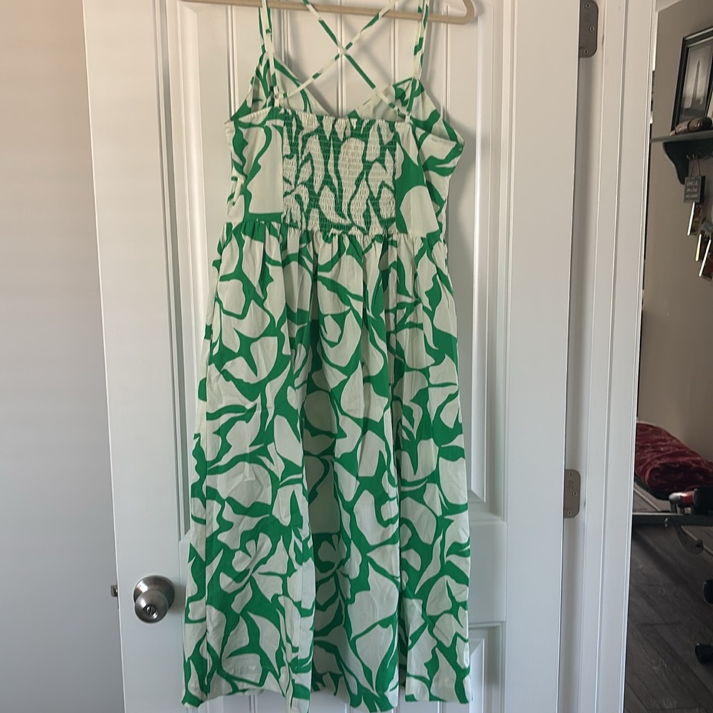 a new day Green and White Floral Sundress - Picture 2 of 2